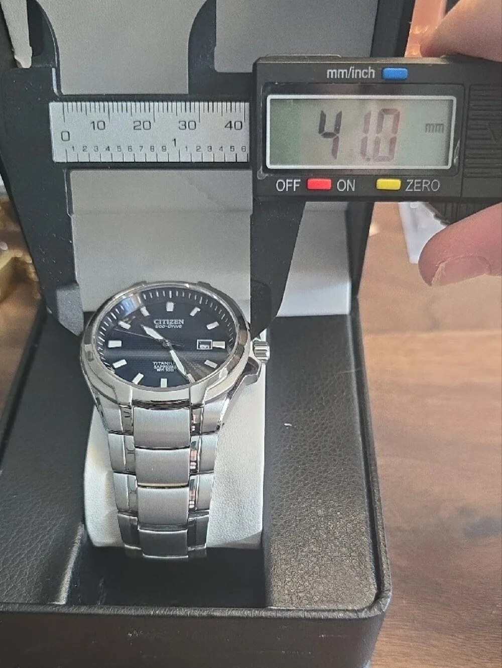 Citizen Eco-Drive Men's Titanium Blue Dial Watch